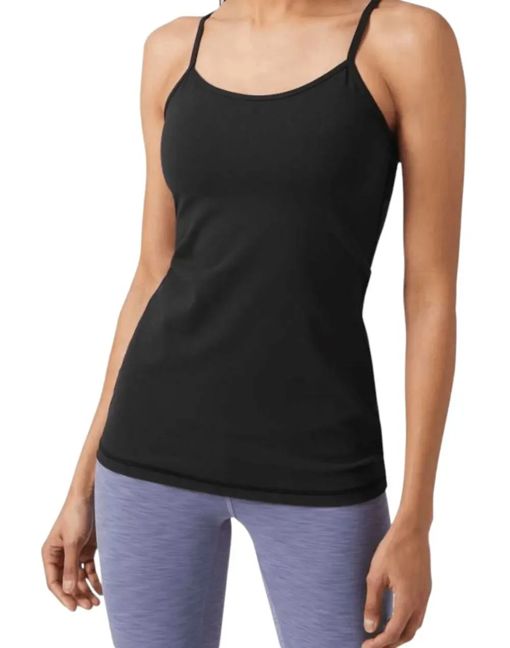 LULULEMON ATHLETICA Power Y Tank O In Black Size 4